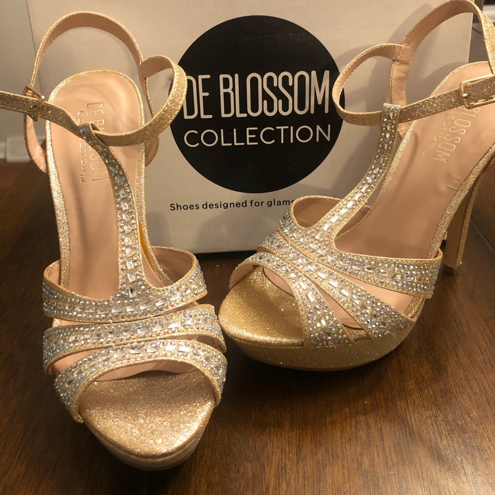 Nude Sparkle Heels